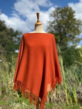 poncho rouille terracota