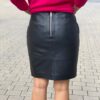 jupe cuir noir skirt leather black
