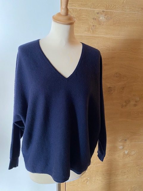 a poil cashmere pull carambolage