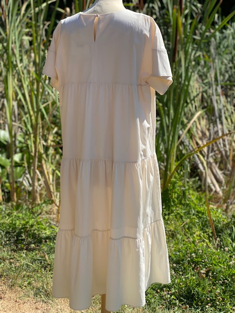 robe creation coréenne ivoire