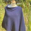 poncho cashmere bleu nuit poncho cachemire bleu nuit