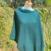 poncho cashmere bleu petrole poncho cachemire bleu petrole