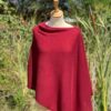 poncho cashmere bordeaux poncho cachemire bordeaux