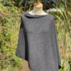 poncho cashmere gris anthracite poncho cachemire gris anthracite