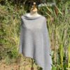 poncho cashmere gris moyen poncho cashmere gris moyen
