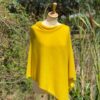 poncho cashmere jaune poncho cachemire jaune