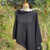 poncho cashmere noir poncho cachemire black