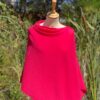 poncho cashmere rose fluo poncho cachemire fuchsia