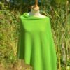 poncho cashmere vert fluo clair poncho cachemire vert fluo
