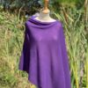poncho cashmere violet poncho cachemire violet