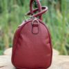 bag leather red italy
