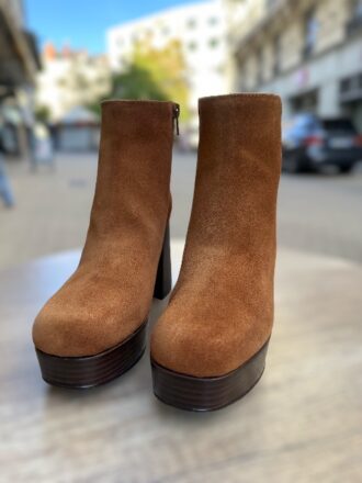 Bottines à talon carré confortables et souples