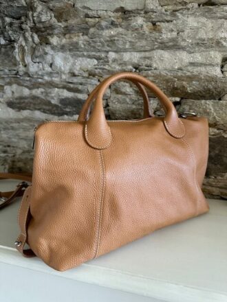 Sac cuir pas cher, sac à main camel