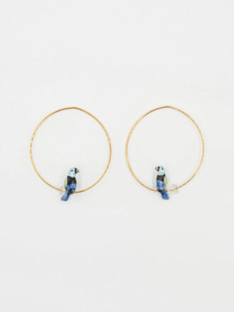 Boucles d'oreilles créoles en acier inoxydable doré