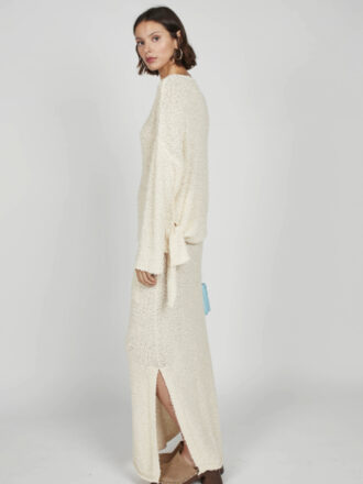 pull tricot écru pour femme