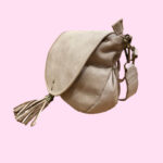 Sac cuir italien beige bandoulière luxe