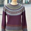 Pull pure laine bordeaux