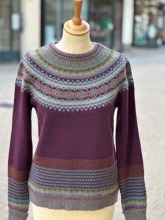 Pull pure laine bordeaux