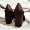 Chaussures-elegantes-bordeaux-talon-haut Escarpins cuir bordeaux fabrication italienne