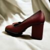 Escarpins-cuir-bordeaux-fabrication-italienne Escarpins bordeaux chic 100% cuir