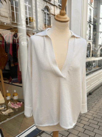 Pull en cachemire de très belle qualité