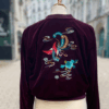 Blouson King Louie bordeaux brodé Boutique de vêtements pour femmes Nantes centre ville