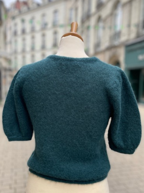 Pull élégant à manches ballon courtes Boutique de vêtements pour femmes Nantes centre ville