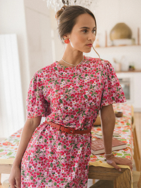 Robe Nach bijou avec fraises et tomates Boutique de vêtements pour femmes Nantes centre ville