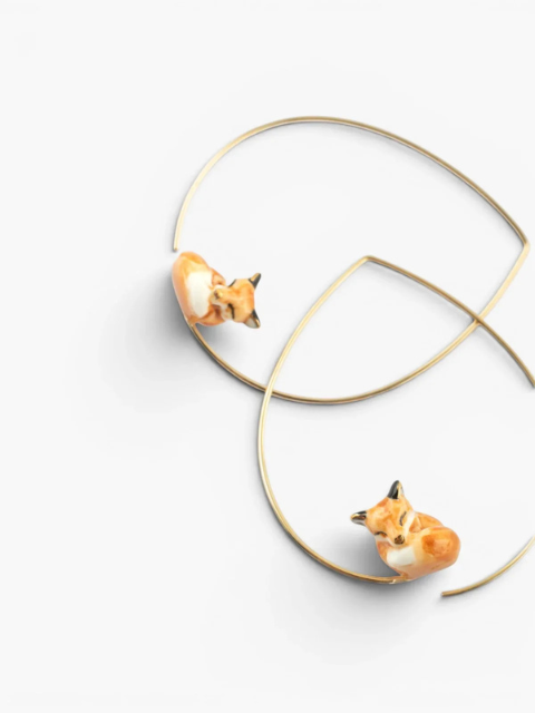 Paire de créoles Nach bijoux en porcelaine Bijoux Nach dans le centre ville de Nantes chez Mlle à Nantes