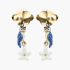 Boucles d'oreilles pendantes avec fleur de jasmin et chouette Bijoux Nach dans le centre ville de Nantes chez Mlle à Nantes