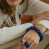 Gros bracelet bleu avec motifs animalier Bijoux Nach dans le centre ville de Nantes chez Mlle à Nantes