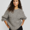 Pull casual en alpaga gris clair chiné Vêtements pour femmes dans le centre ville de Nantes
